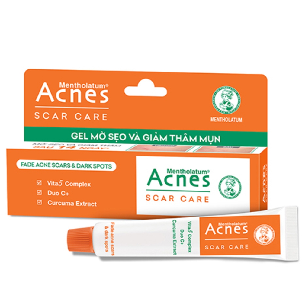 Hình ảnh Gel mờ sẹo và giảm thâm mụn Acnes Scar Care Rohto (12g)