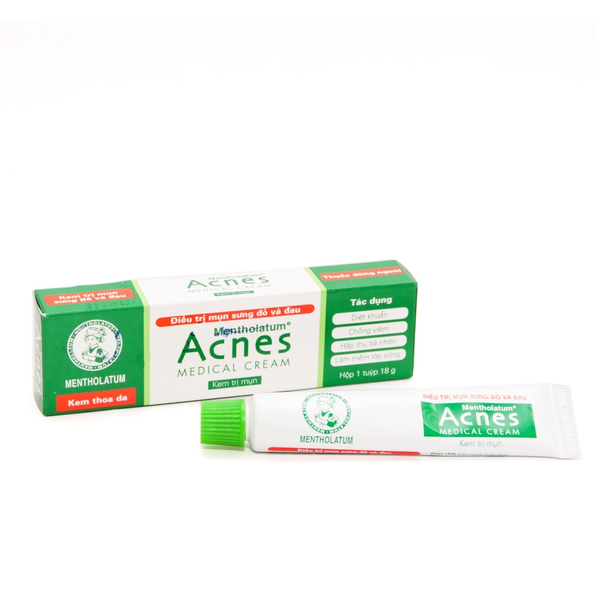 Hình ảnh Kem trị mụn Acnes Medical Cream điều trị mụn sưng đỏ, đau (18g)