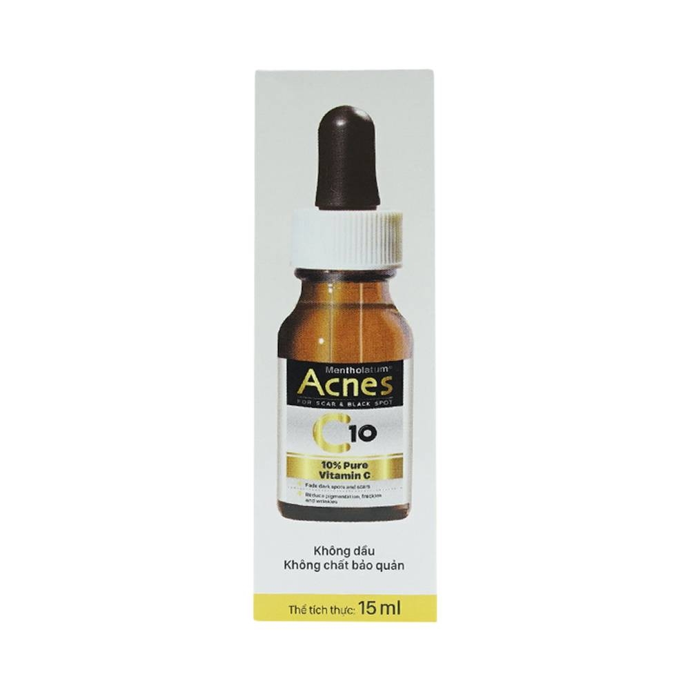 Hình ảnh Dung dịch Acnes C10 Rohto mờ sẹo, thâm, hỗ trợ giảm nám, tàn nhang (15ml)