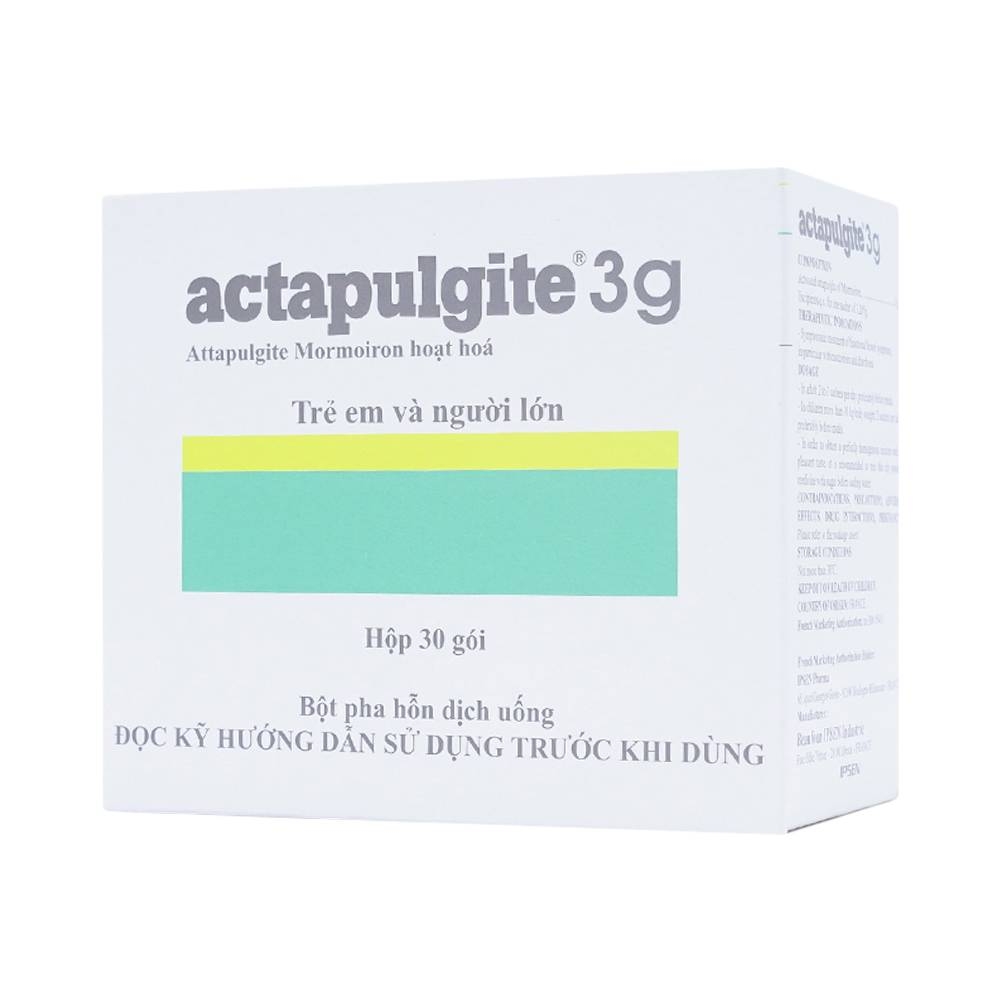 Hình ảnh Bột pha dung dịch uống Actapulgite 3g Beaufour Ipsen điều trị tiêu chảy và chướng bụng (30 gói)