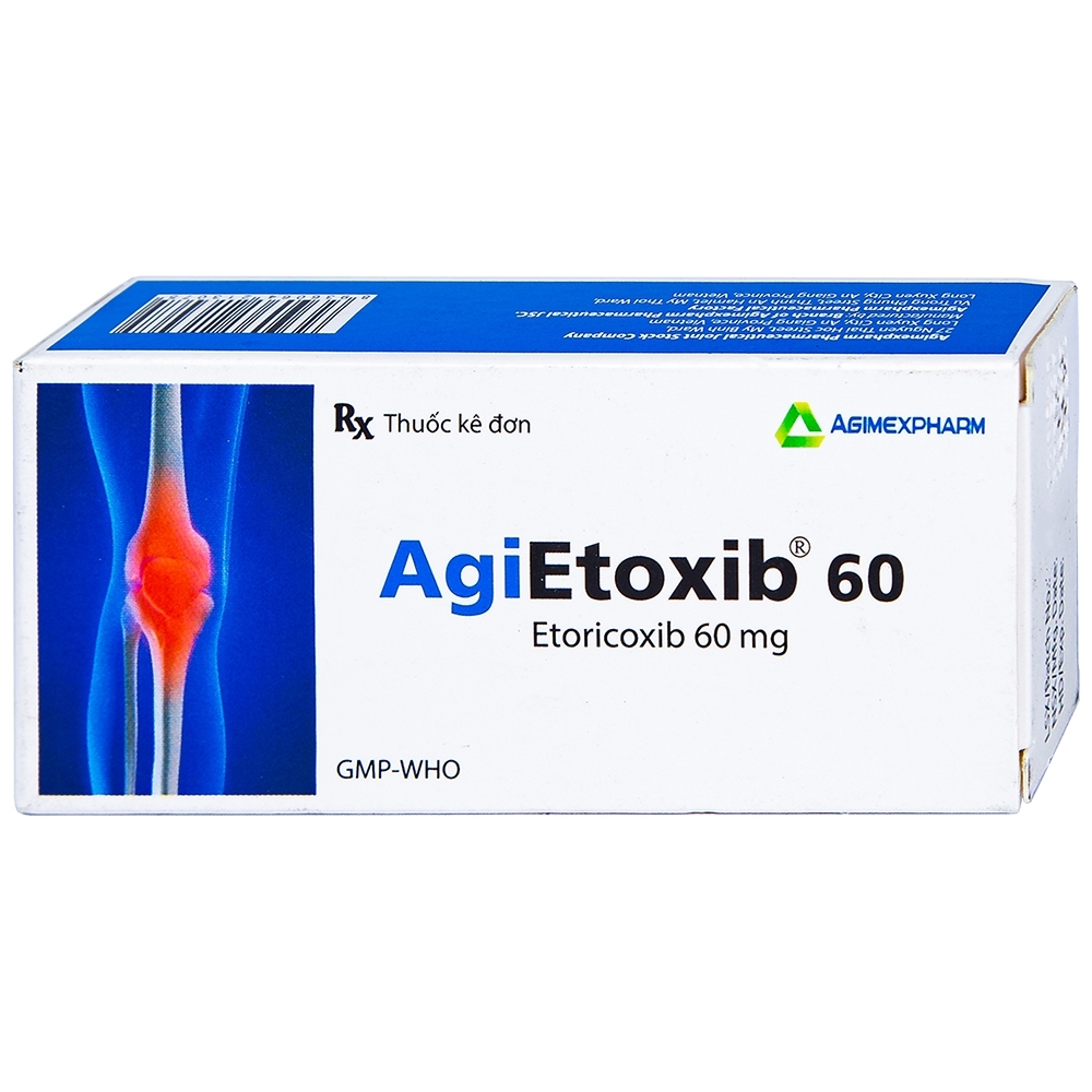 Hình ảnh Thuốc Agietoxib 60 Agimexpharm điều trị viêm xương khớp (3 vỉ x 10 viên)