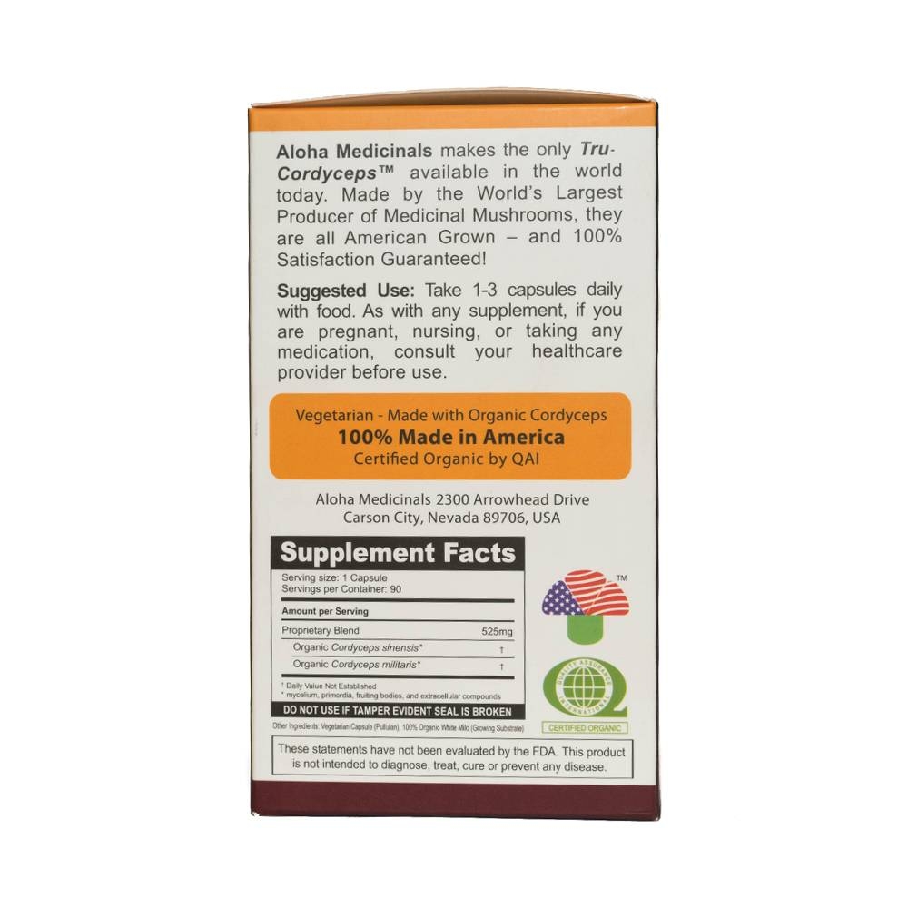 Hình ảnh Viên uống đông trùng hạ thảo Aloha Medicinals USA giúp khoẻ phổi, bổ thận (90 viên)