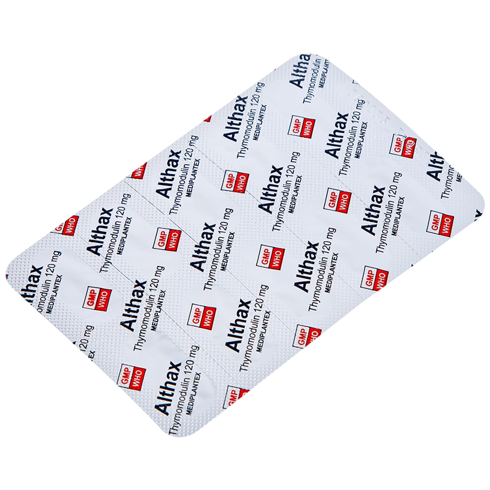 Hình ảnh Thuốc Althax 120mg Mediplantex hỗ trợ điều trị viêm mũi dị ứng, nhiễm khuẩn hô hấp (3 vỉ x 10 viên)