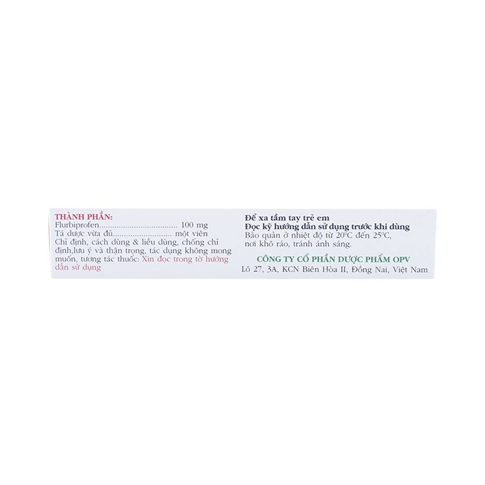 Hình ảnh Thuốc Amedolfen 100mg OPV điều trị viêm khớp, thoái hóa khớp (3 vỉ x 10 viên)