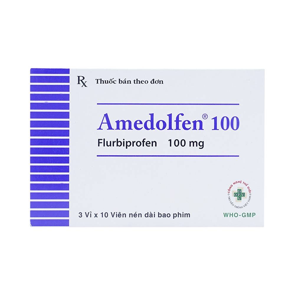 Hình ảnh Thuốc Amedolfen 100mg OPV điều trị viêm khớp, thoái hóa khớp (3 vỉ x 10 viên)