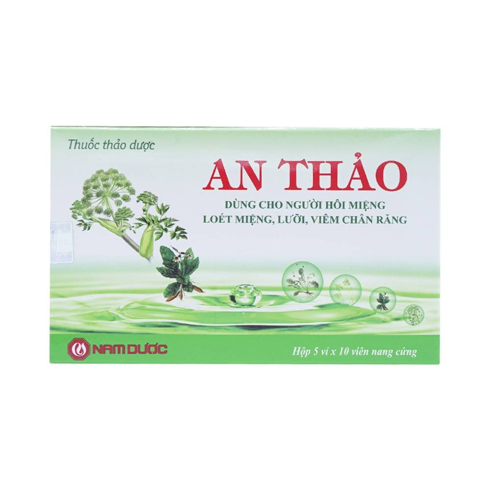 Hình ảnh Thuốc An Thảo Nam Dược hỗ trợ điều trị hôi miệng, loét miệng (5 vỉ x 10 viên)