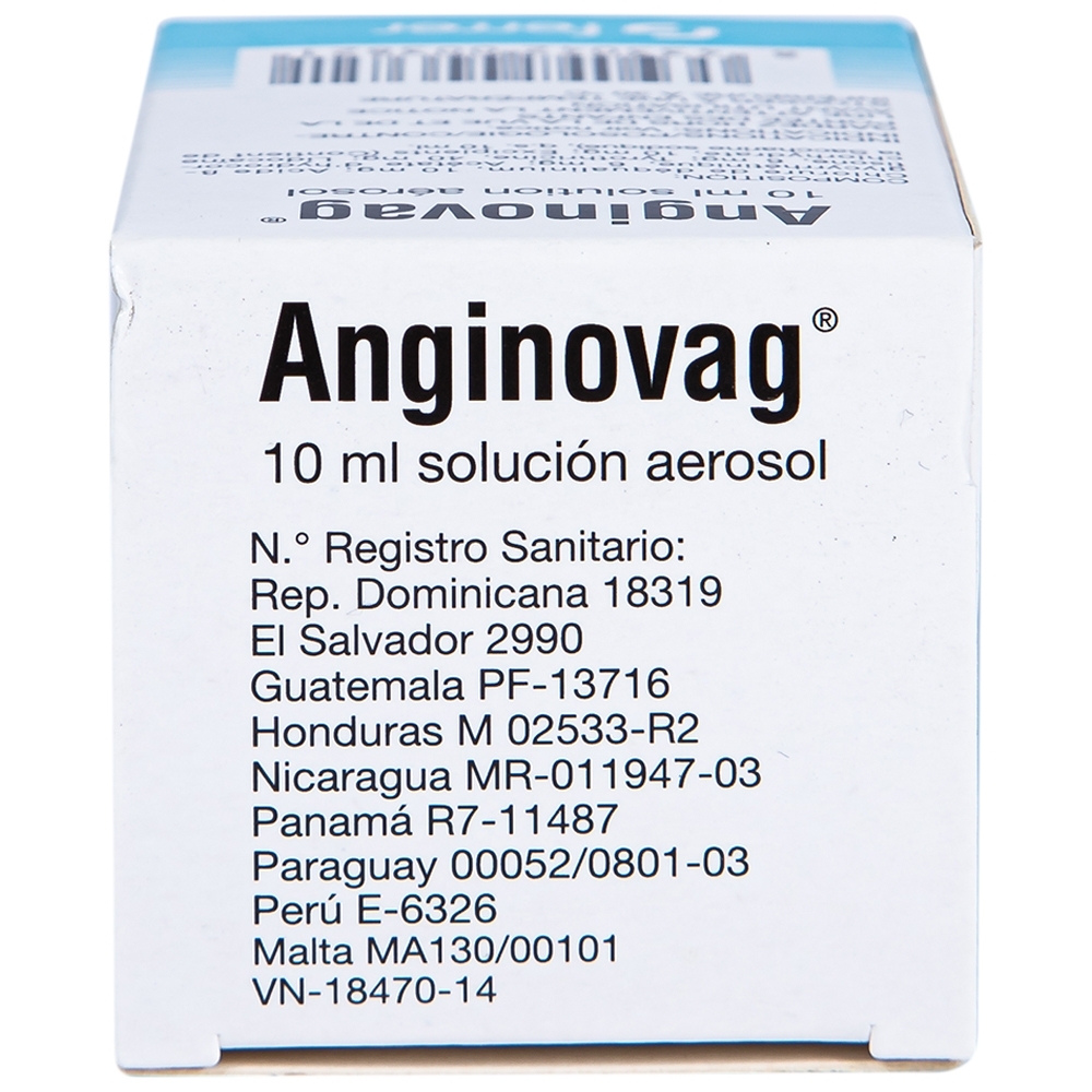 Hình ảnh Dung dịch xịt họng Anginovag Ferrer hỗ trợ điều trị các bệnh lý ở miệng, họng (10ml)