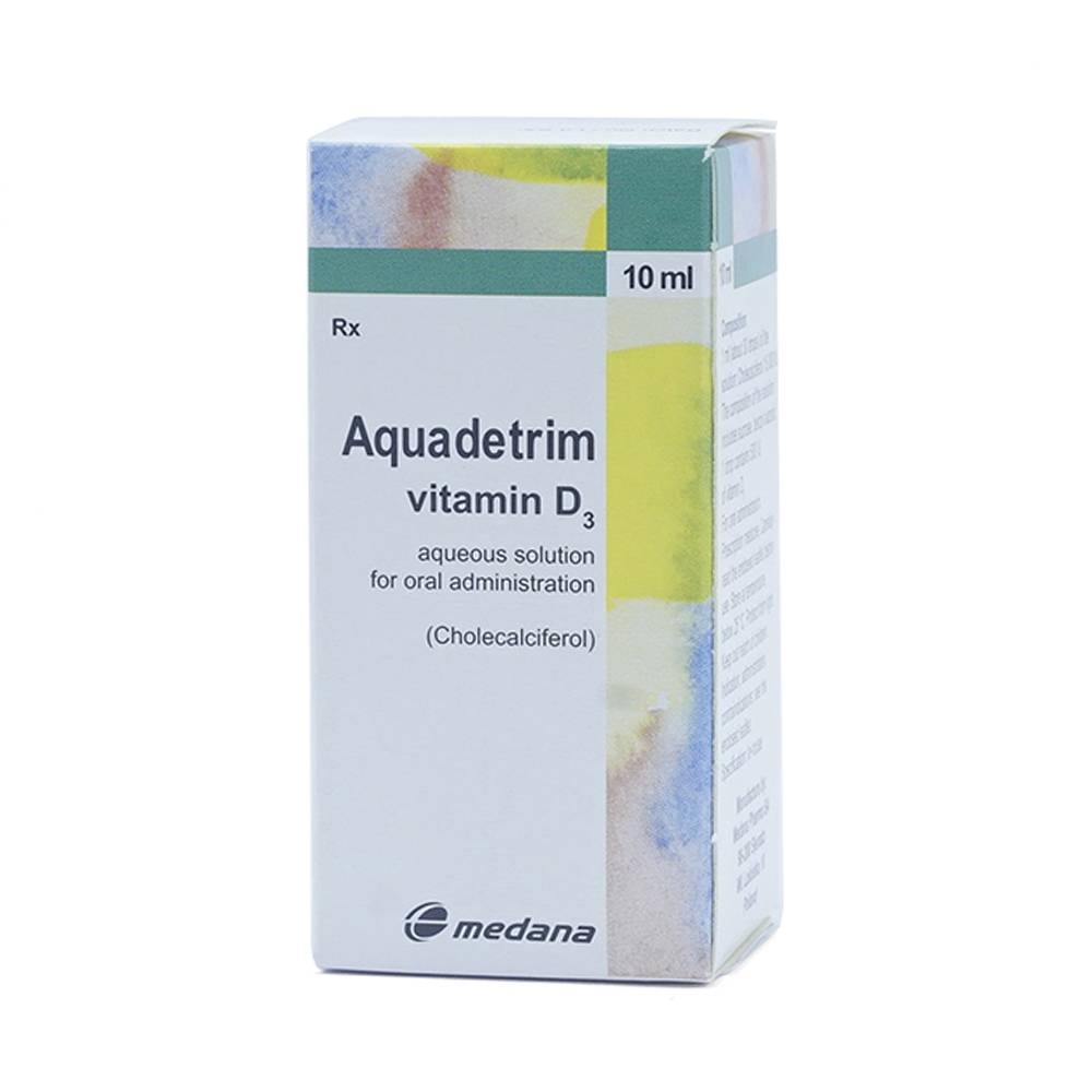 Hình ảnh Dung dịch uống Aquadetrim Vitamin D3 Medana phòng ngừa còi xương, loãng xương (10ml)