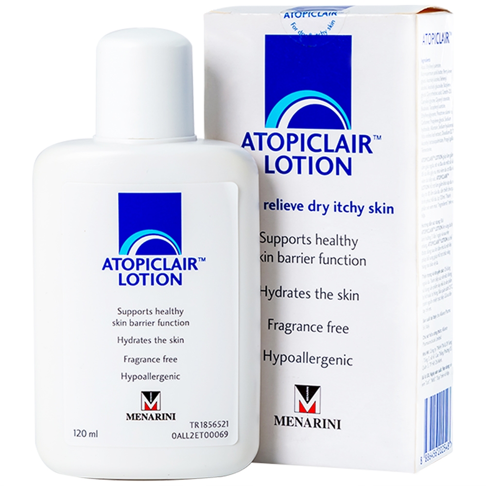 Hình ảnh Sữa dưỡng ẩm Atopiclair Lotion Menarini giảm ngứa, rát, đau do viêm da cơ địa, viêm da tiếp xúc (120ml)