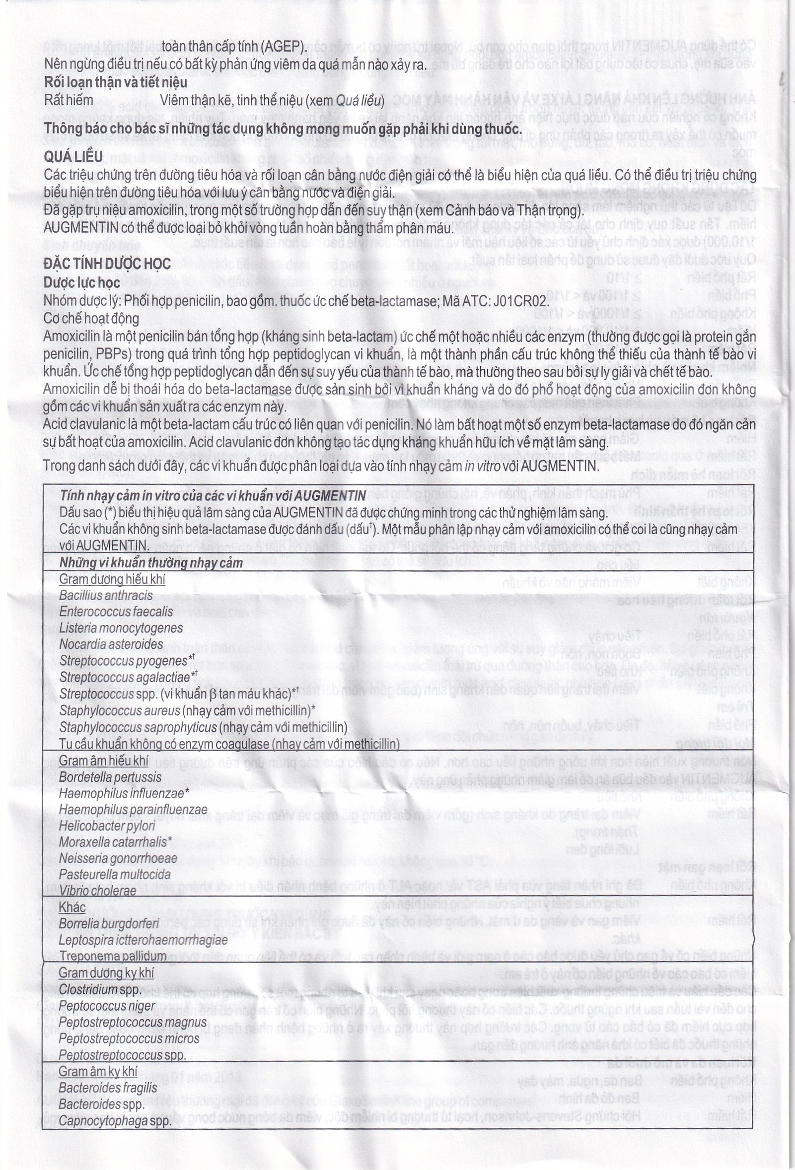 Hình ảnh Thuốc Augmentin 625mg GSK điều trị nhiễm khuẩn (2 vỉ x 7 viên)