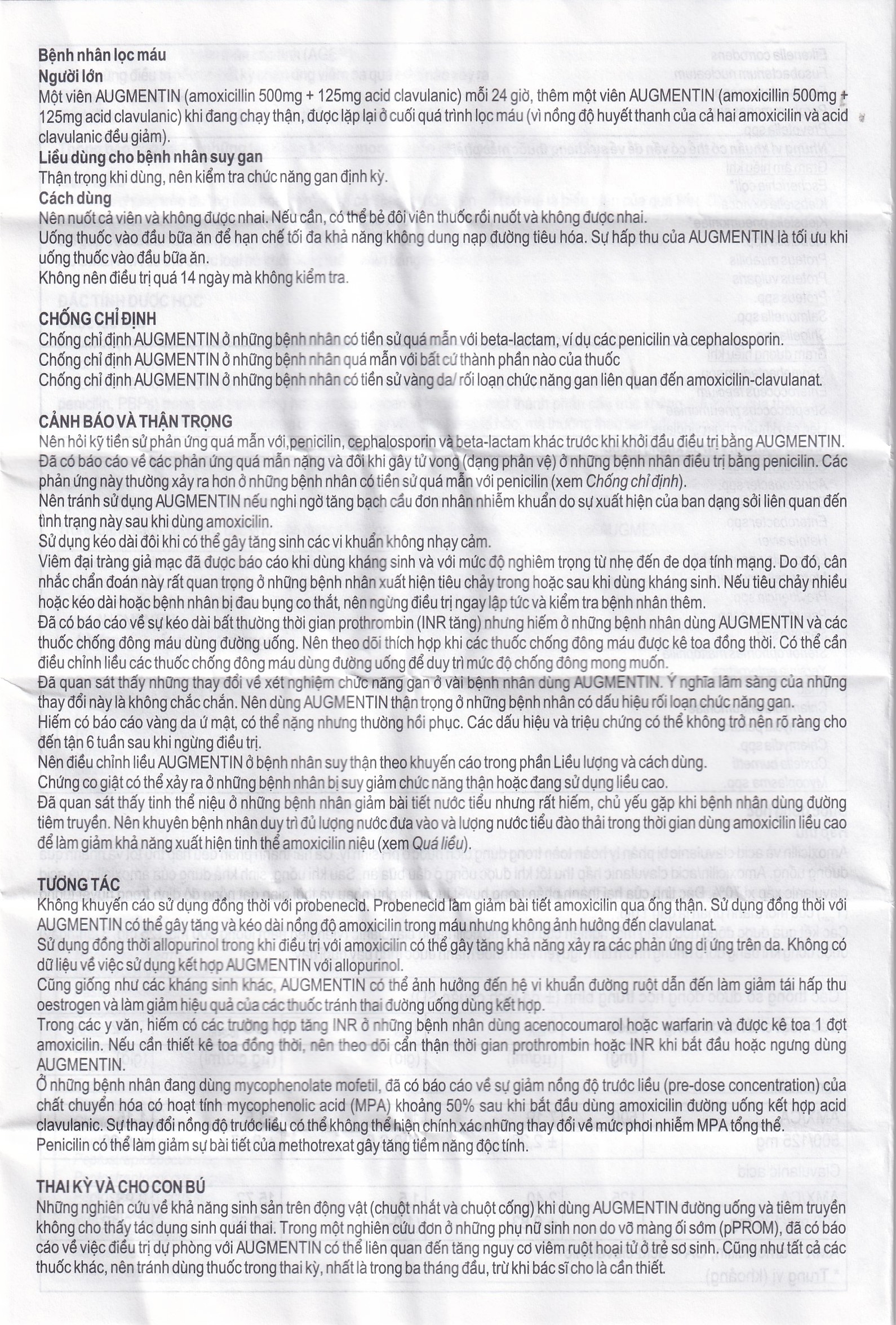Hình ảnh Thuốc Augmentin 625mg GSK điều trị nhiễm khuẩn (2 vỉ x 7 viên)