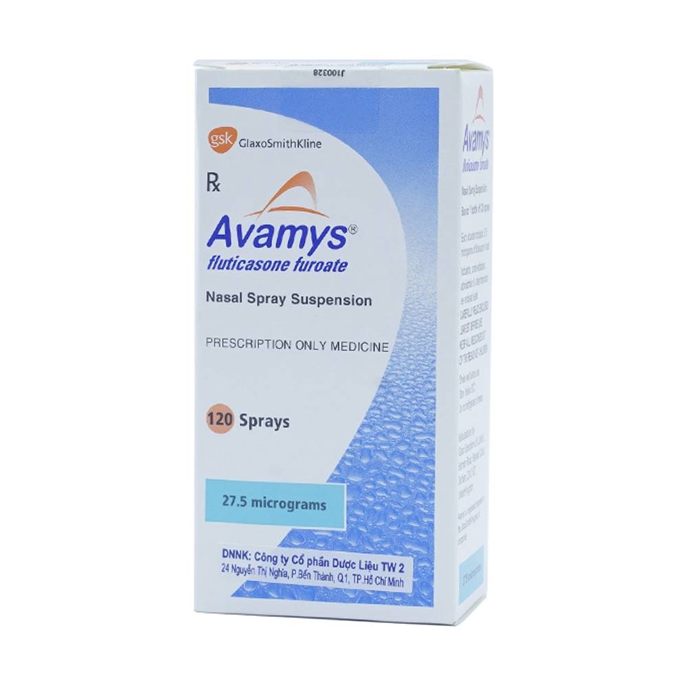 Hình ảnh Thuốc xịt mũi Avamys 27.5mcg GSK điều trị chảy nước mũi, xung huyết mũi (120 liều xịt)