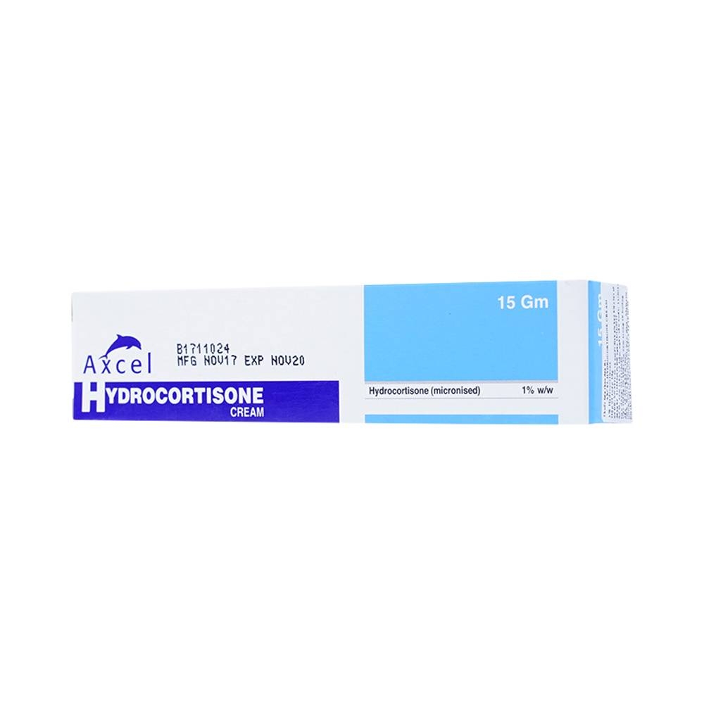 Hình ảnh Kem bôi Axcel Hydrocortisone Cream điều trị dị ứng ngoài da, viêm da tiếp xúc (15g)