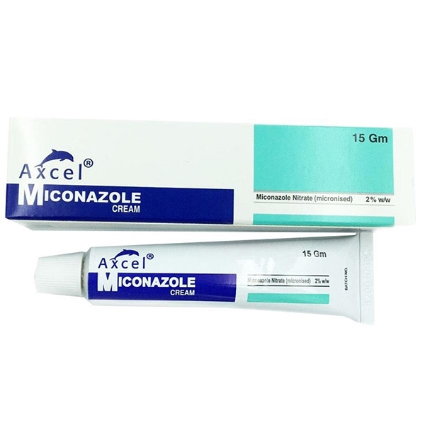 Hình ảnh Kem bôi da Axcel Miconazole cream điều trị nhiễm nấm ngoài da (15g)	