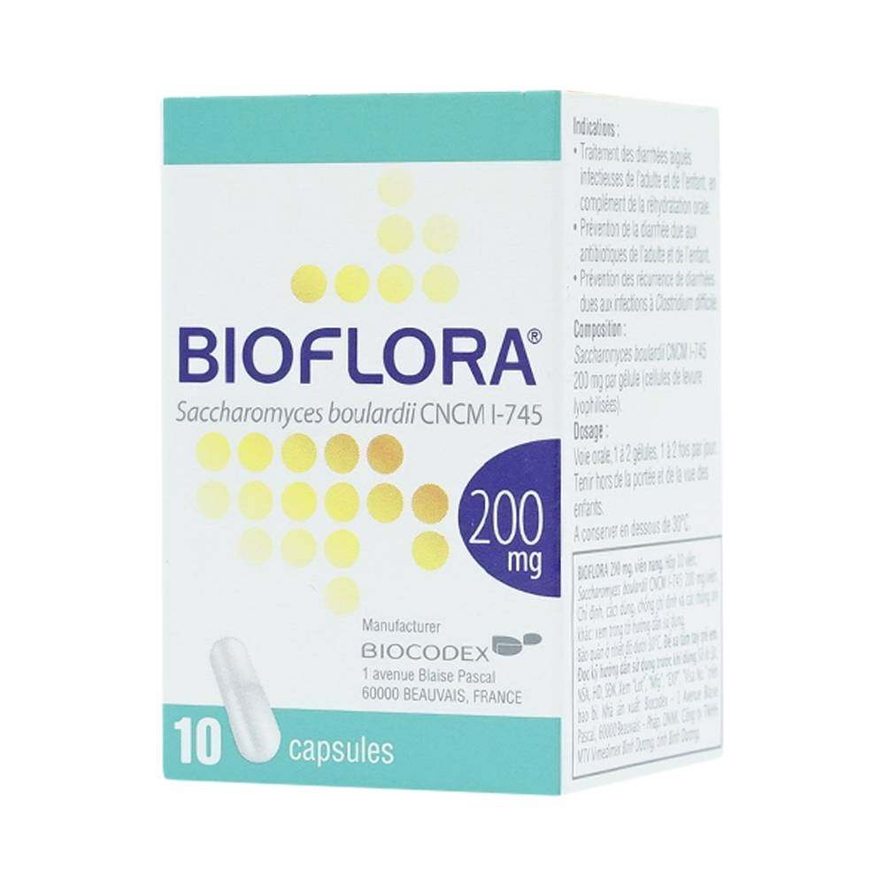Hình ảnh Thuốc Bioflora 200mg Biocodex điều trị tiêu chảy (10 viên)