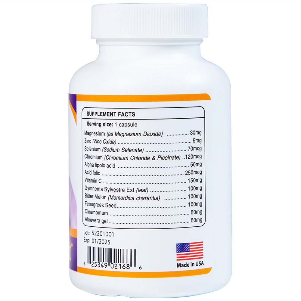 Hình ảnh Viên uống BoniDiabet Botania hỗ trợ điều trị bệnh tiểu đường, làm giảm glucose máu (60 viên)