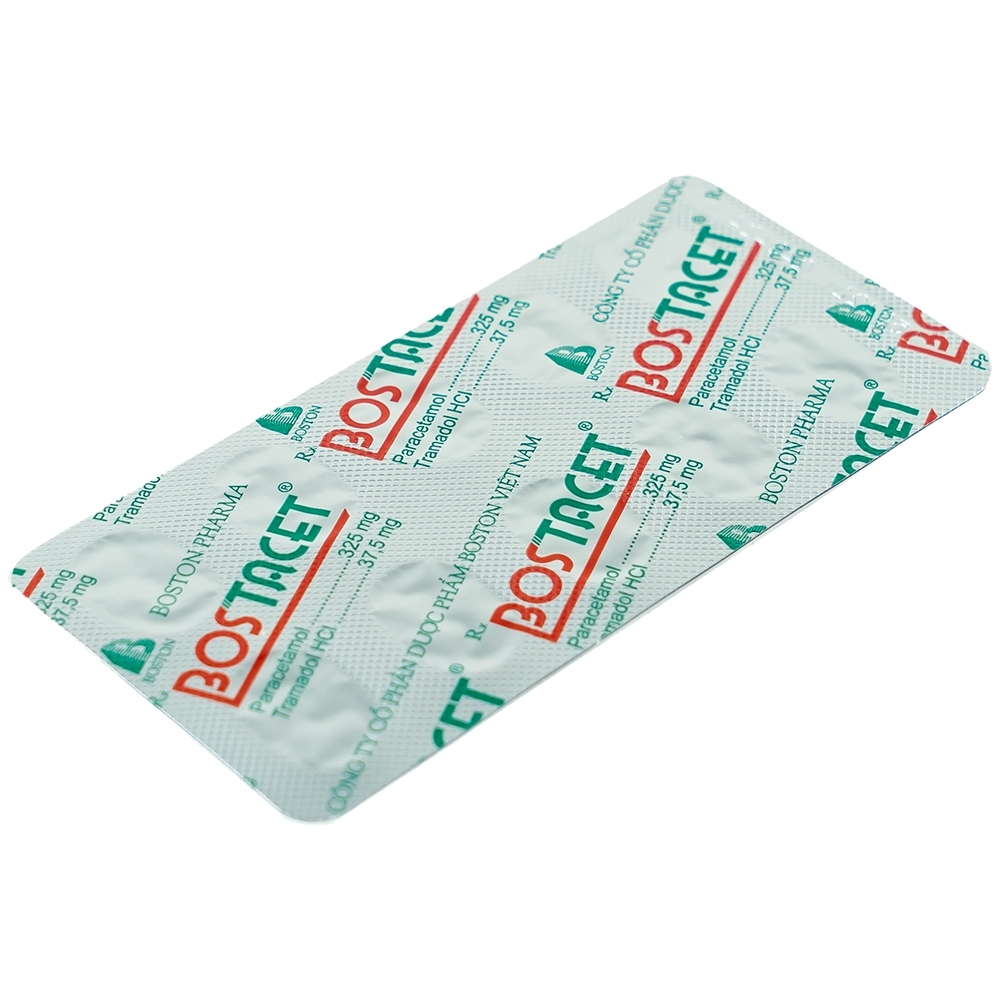 Hình ảnh Thuốc Bostacet Boston điều trị các cơn đau từ trung bình đến nặng (2 vỉ x 10 viên)