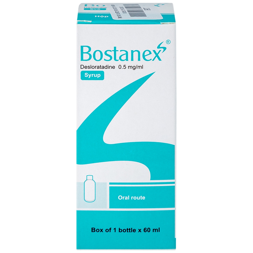 Hình ảnh Thuốc Bostanex Boston giảm viêm mũi dị ứng, nổi mày đay (60ml)