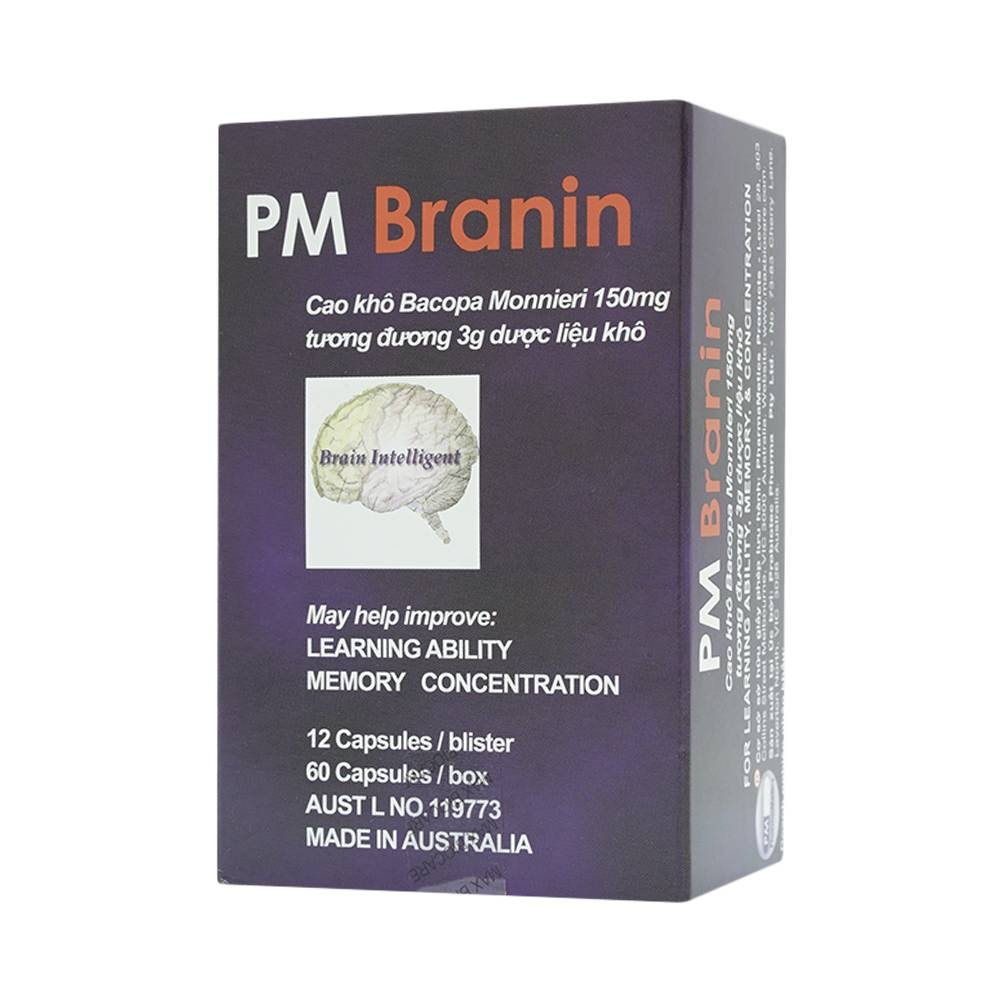 Hình ảnh Thuốc PM Branin Probiotec cải thiện và duy trì chức năng não (5 vỉ x 12 viên)