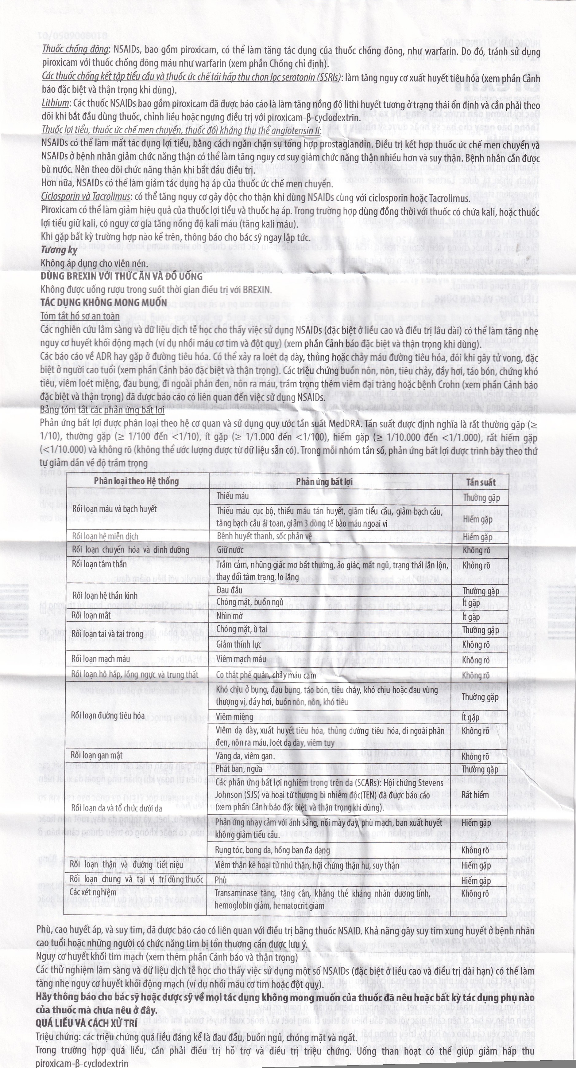 Hình ảnh Thuốc Brexin Chiesi giảm các triệu chứng do viêm xương khớp (2 vỉ x 10 viên)