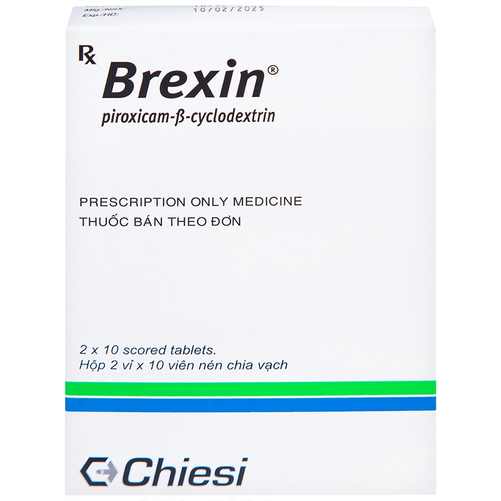 Hình ảnh Thuốc Brexin Chiesi giảm các triệu chứng do viêm xương khớp (2 vỉ x 10 viên)