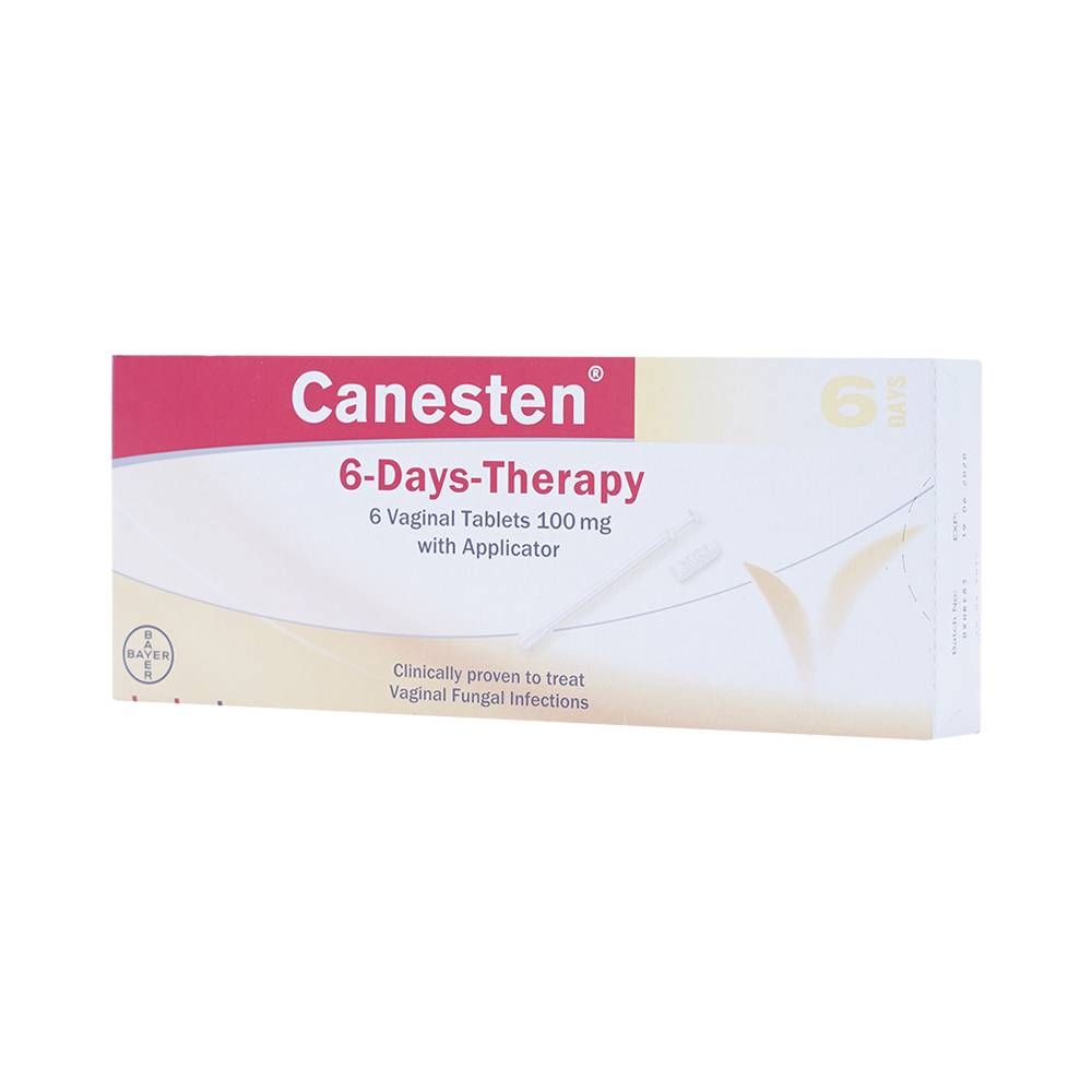 Hình ảnh Viên đặt âm đạo Canesten 6-Days-Therapy 100mg điều trị viêm âm đạo 