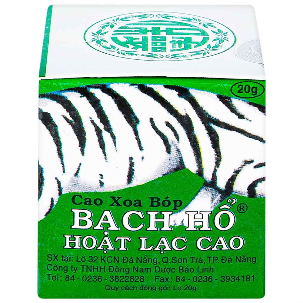 Hình ảnh Cao xoa bóp Bạch Hổ Hoạt Lạc Cao Bảo Linh điều trị đau lưng cấp, đau thần kinh tọa (12 chai x 20g)