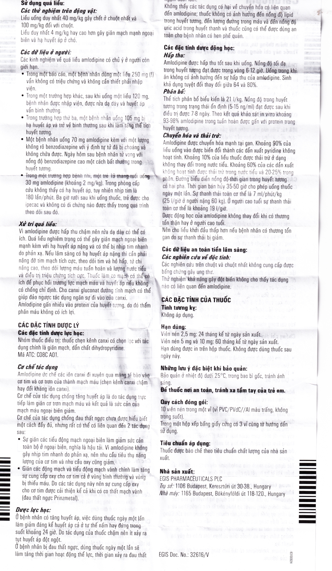 Hình ảnh Thuốc Cardilopin 5mg Egis Pharma điều trị tăng huyết áp, đau thắt ngực (3 vỉ x 10 viên)