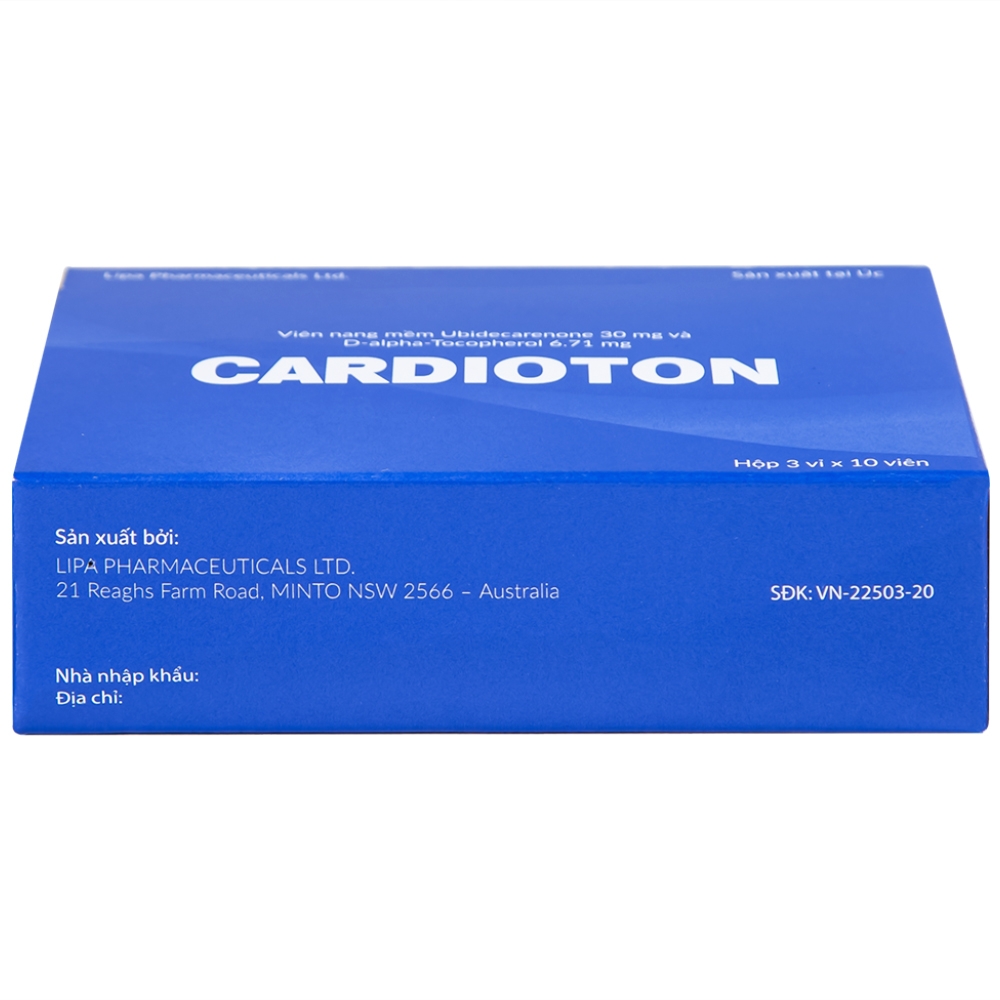 Hình ảnh Thuốc Cardioton Lipa Pharmaceuticals điều trị suy tim, tăng huyết áp, thiếu máu cơ tim (3 vỉ x 10 viên) 