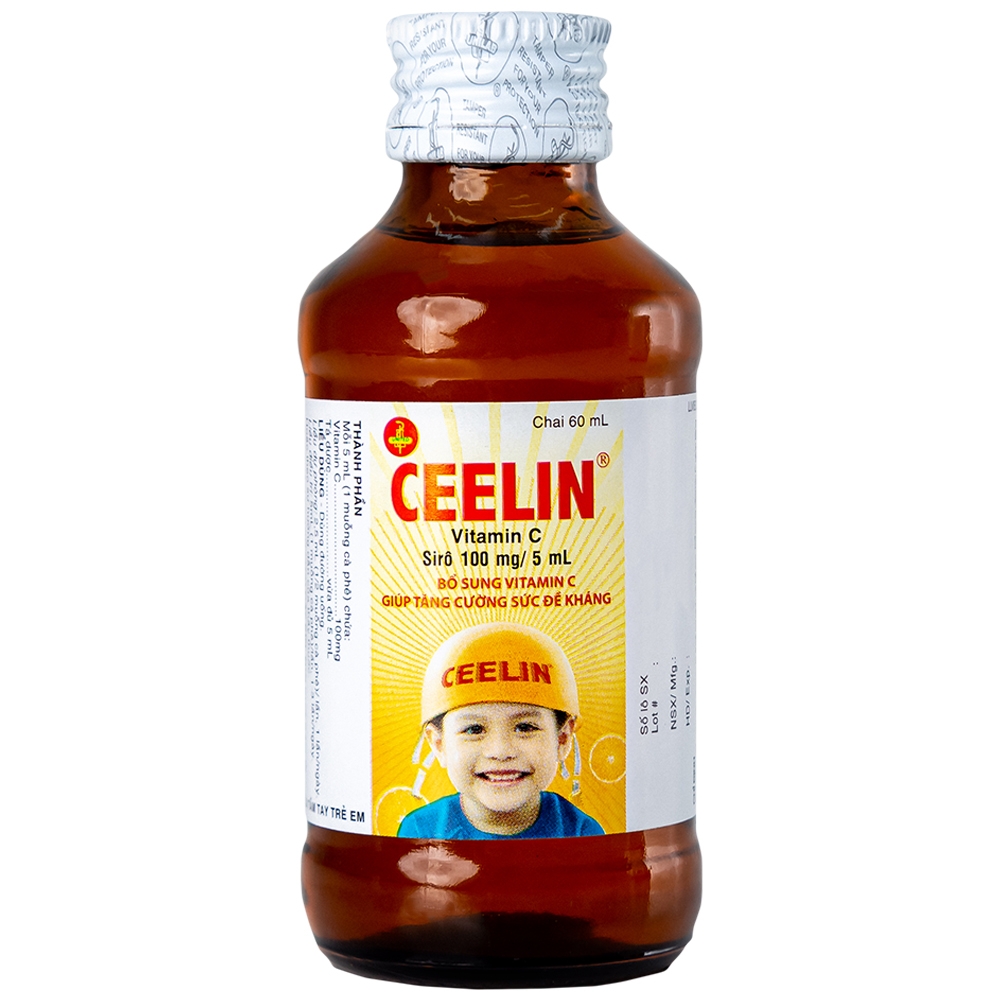 Hình ảnh Siro Ceelin United bổ sung vitamin C, tăng cường sức đề kháng (60ml)