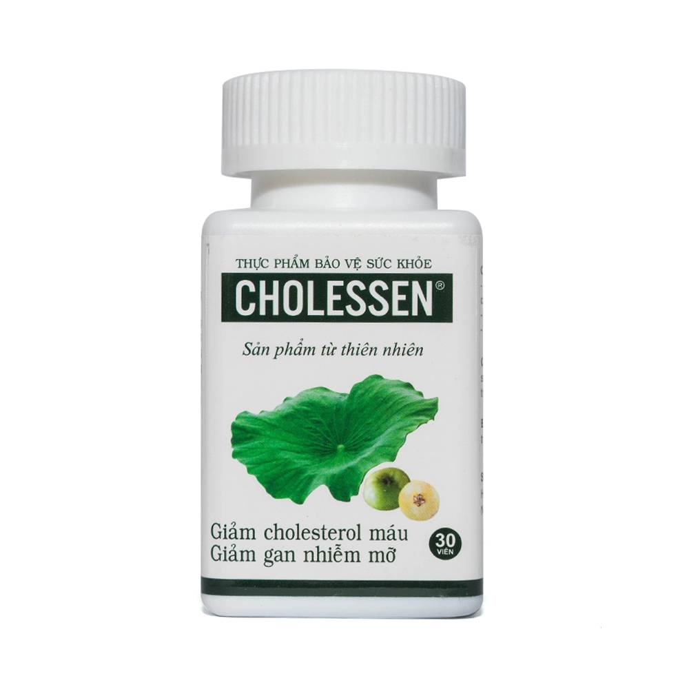 Hình ảnh Viên uống Cholessen Decotra giảm cholesterol máu, giảm gan nhiễm mỡ (30 viên)