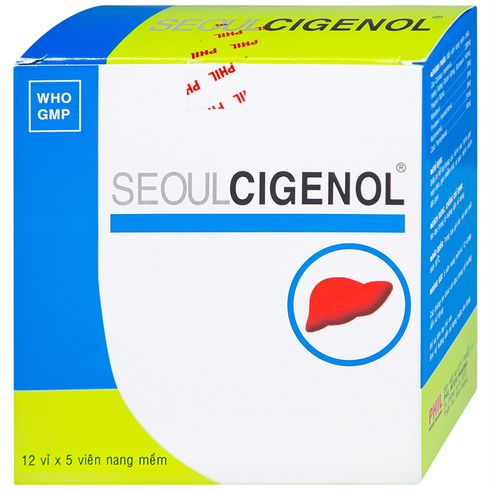 Hình ảnh Thuốc SeoulCigenol Phil điều trị hỗ trợ bệnh gan mạn tính, gan nhiễm mỡ (12 vỉ x 5 viên)