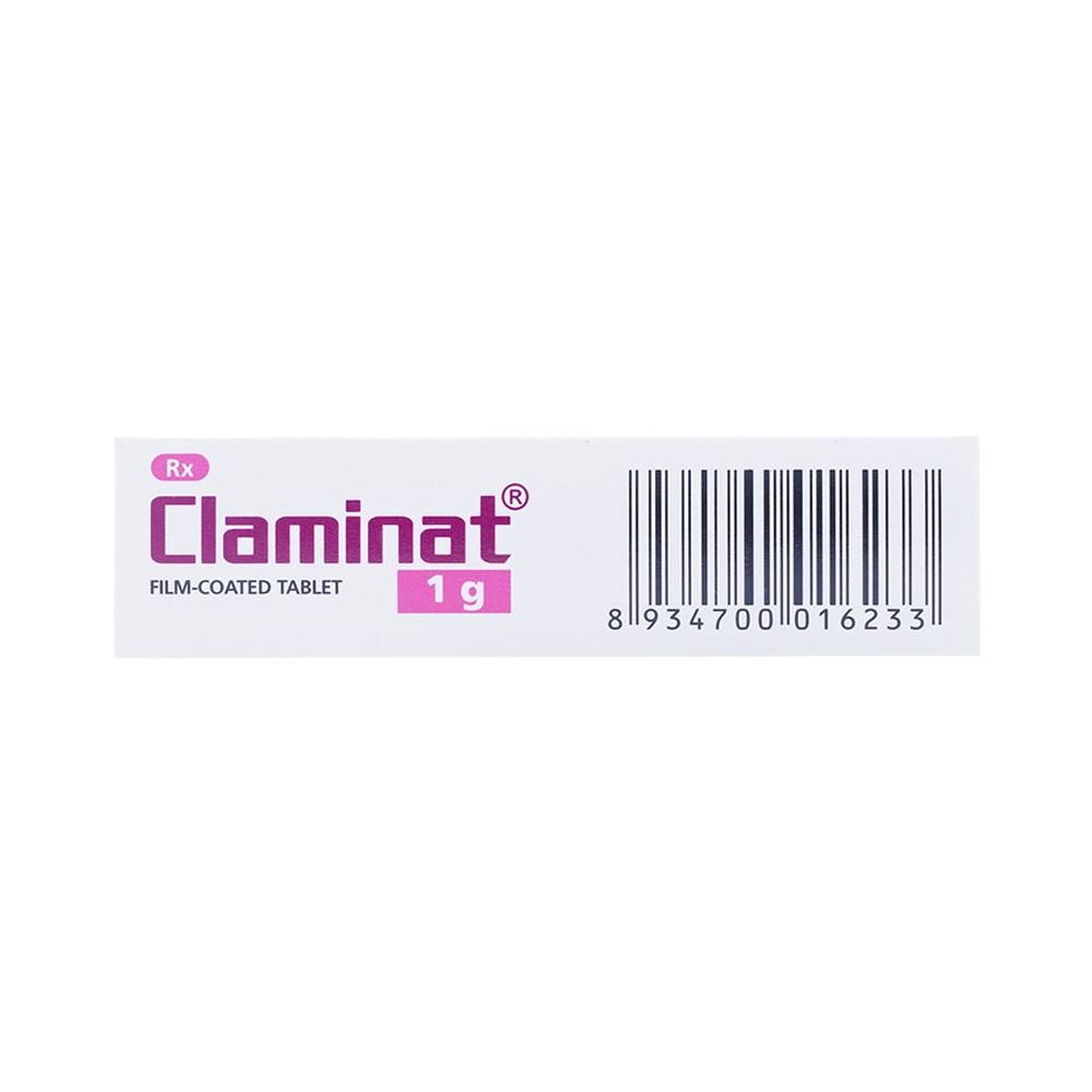 Hình ảnh Thuốc Claminat 1g Imexpharm điều trị nhiễm khuẩn (2 vỉ x 7 viên)