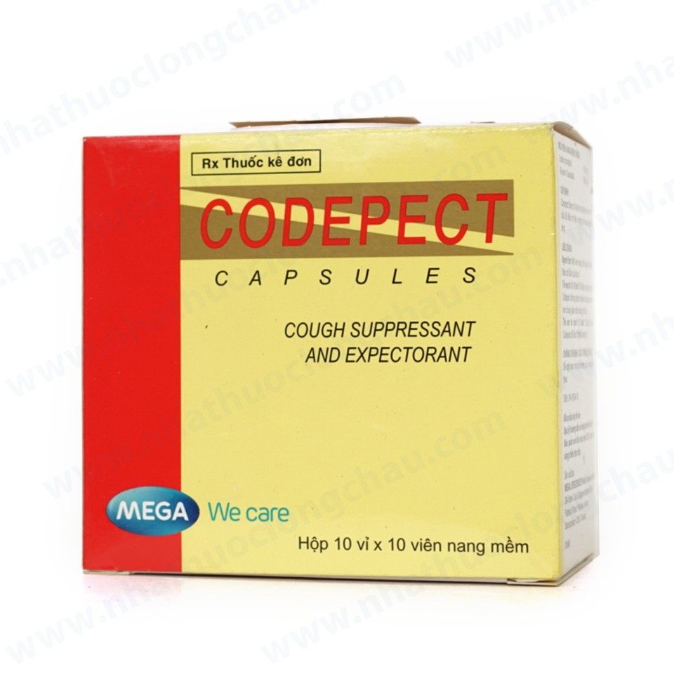 Hình ảnh Thuốc Codepect MEGA We care điều trị triệu chứng ho khan hoặc kích ứng (10 vỉ x 10 viên)