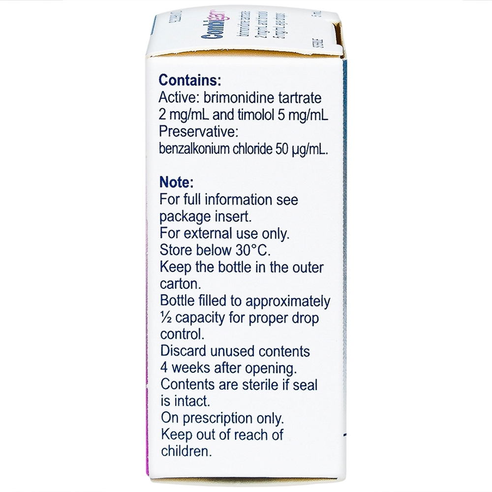 Hình ảnh Thuốc nhỏ mắt Combigan Allergan giảm áp suất nội nhãn (5ml)