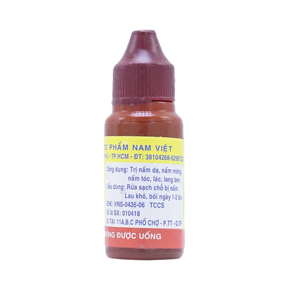 Hình ảnh Cồn BSI 2% Nam Việt điều trị nấm da, nấm móng (18ml)