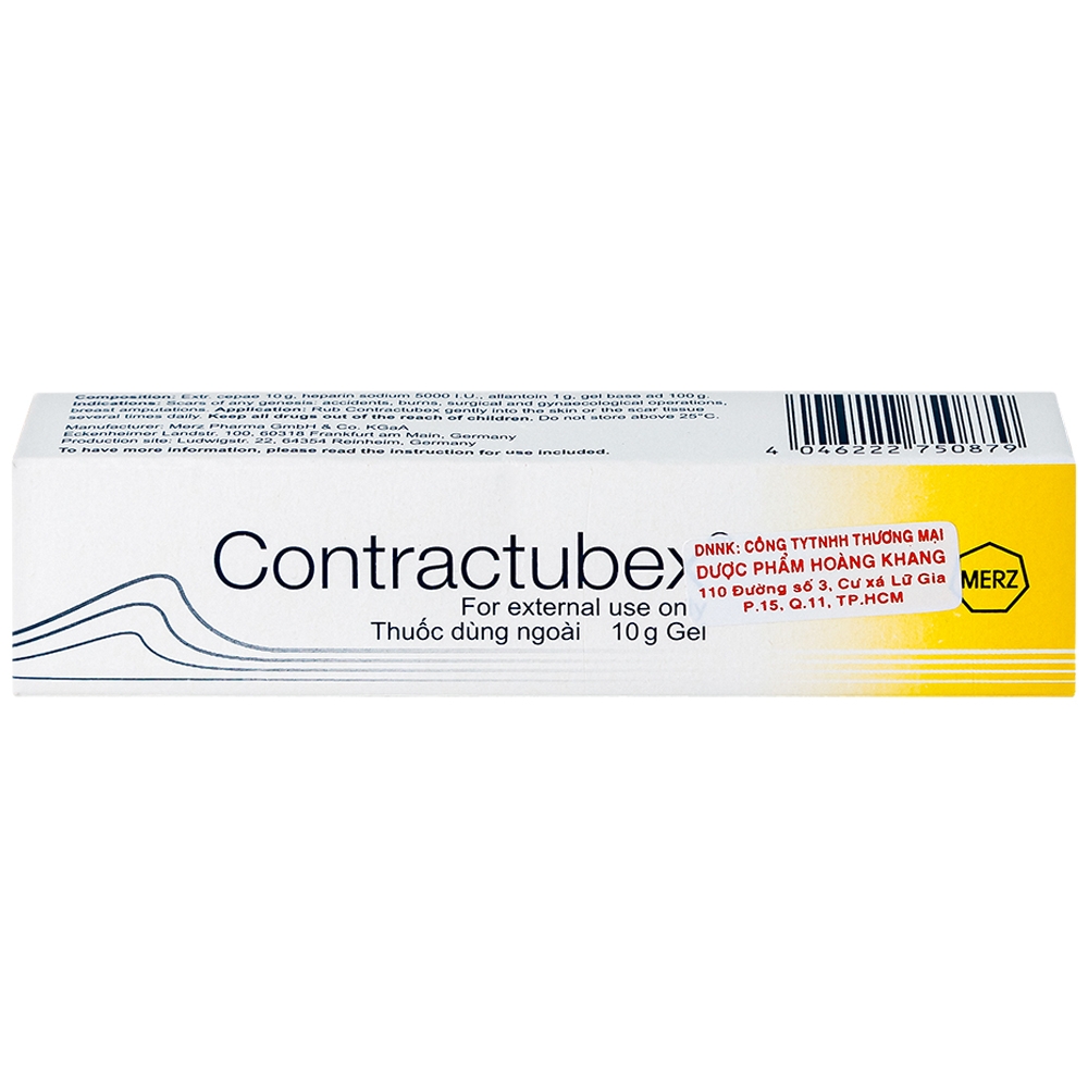 Hình ảnh Gel Contractubex Merz điều trị sẹo lồi, sẹo phì đại (10g)