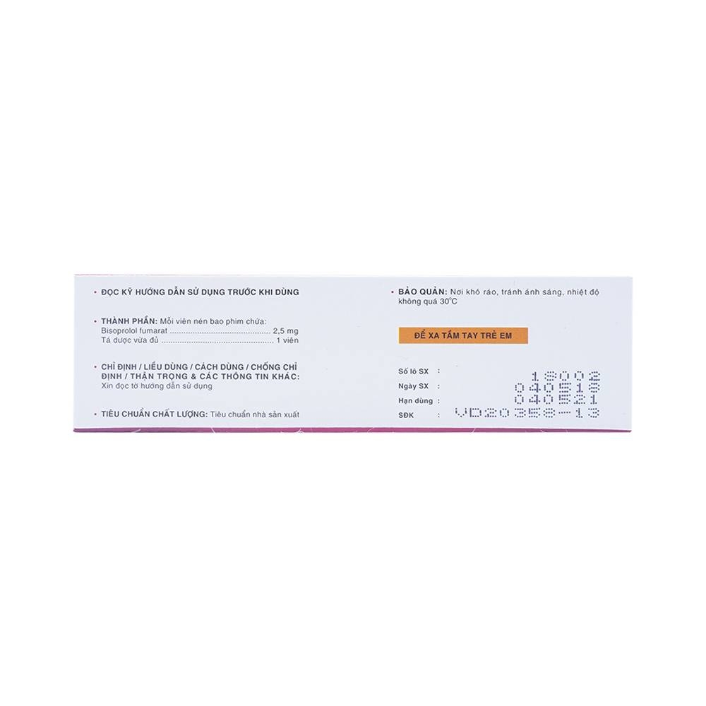 Hình ảnh Thuốc Corneil Đạt Vi Phú điều trị tăng huyết áp, đau thắt ngực (6 vỉ x 10 viên)