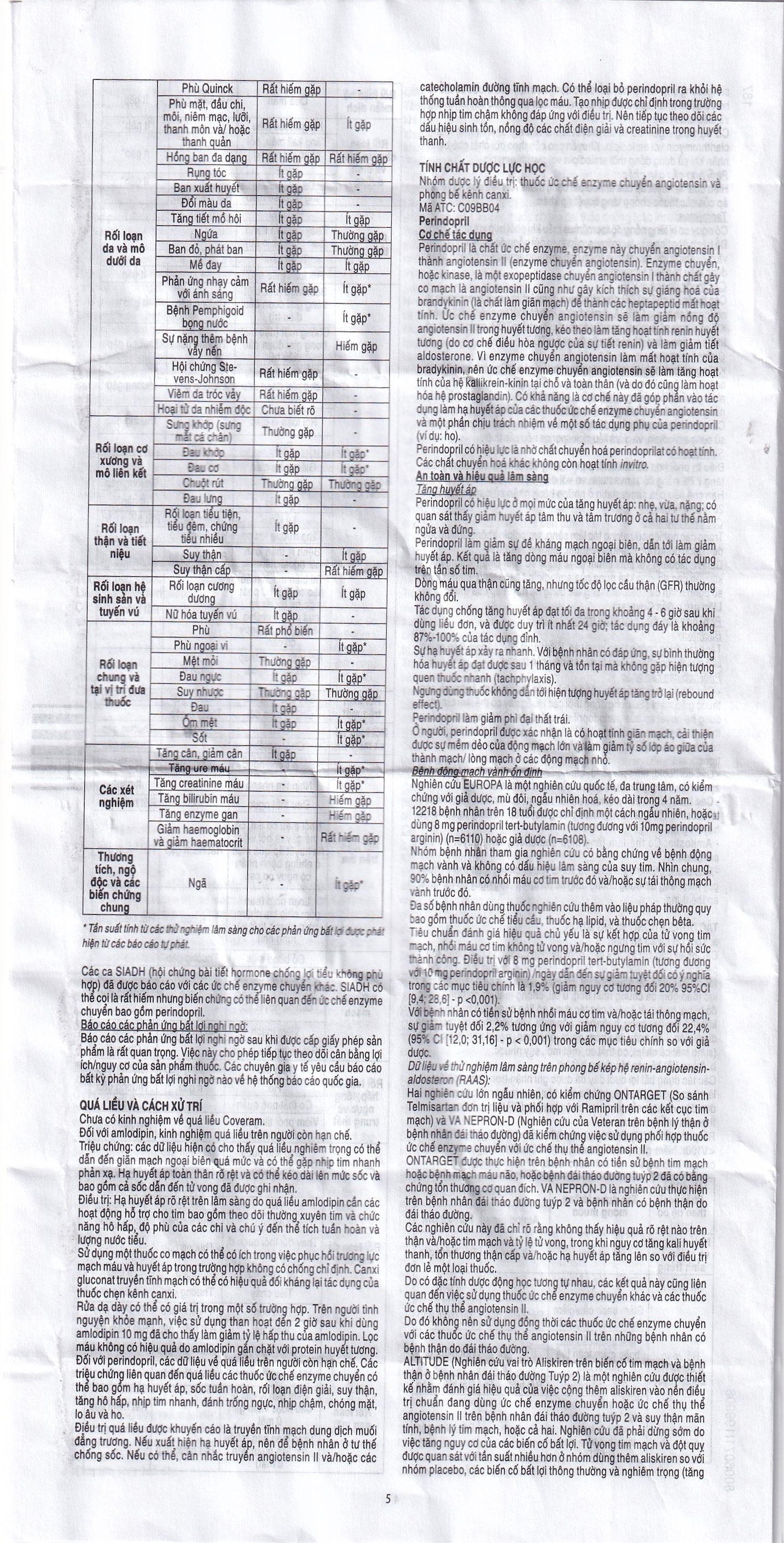 Hình ảnh Thuốc Coveram 5mg/10mg Servier điều trị tăng huyết áp (30 viên)