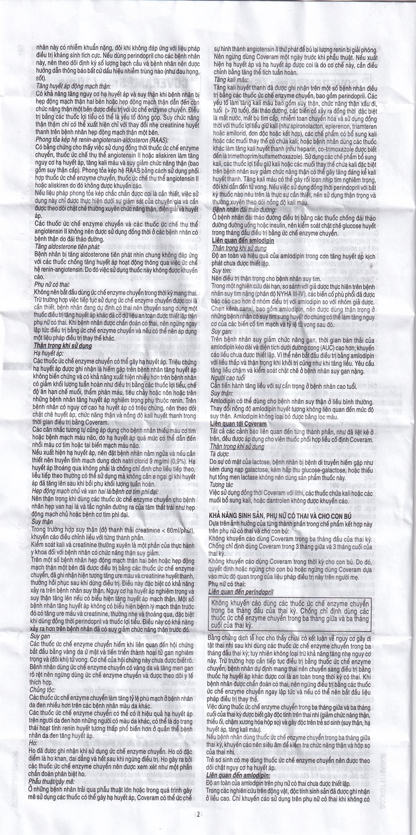 Hình ảnh Thuốc Coveram 5mg/10mg Servier điều trị tăng huyết áp (30 viên)