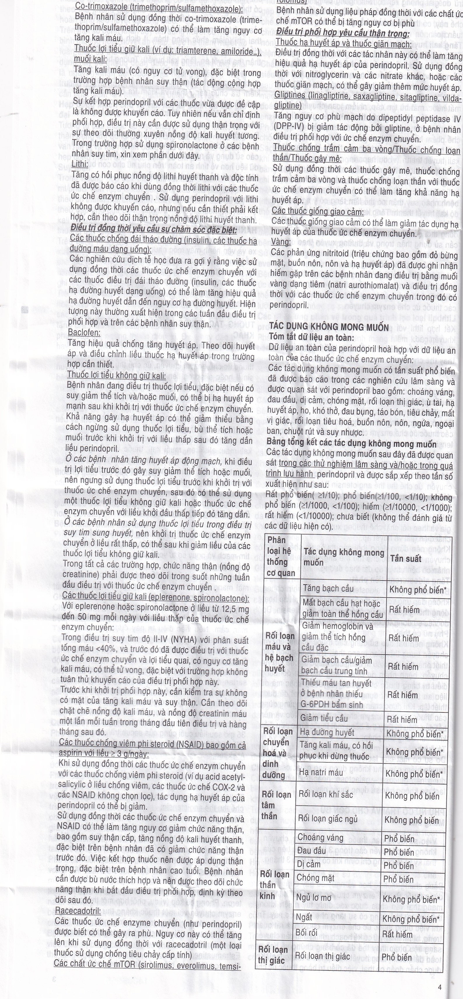 Hình ảnh Thuốc Coversyl 5mg Servier điều trị tăng huyết áp (30 viên)