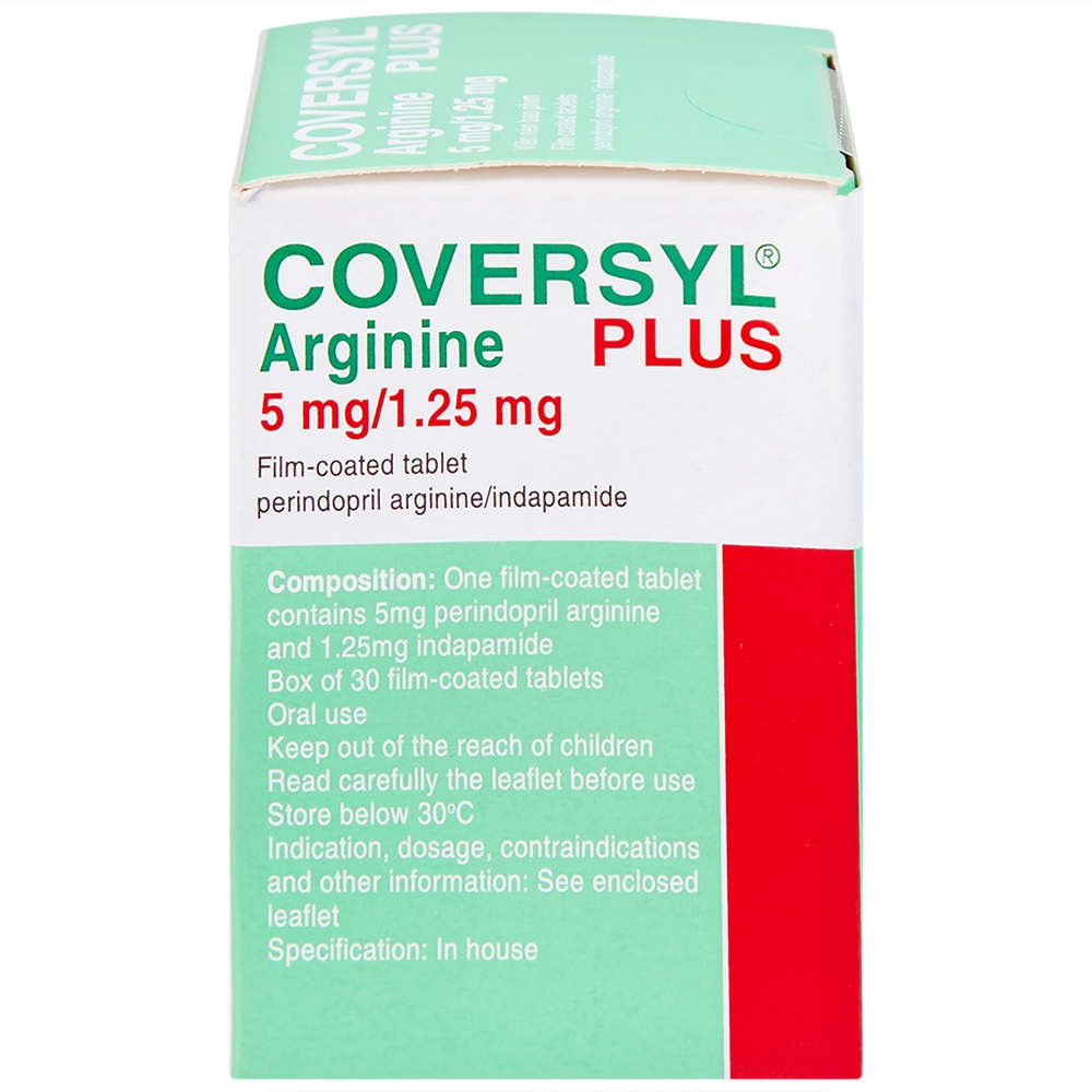 Hình ảnh Thuốc Coversyl Plus 5mg/1.25mg Servier điều trị tăng huyết áp (30 viên)