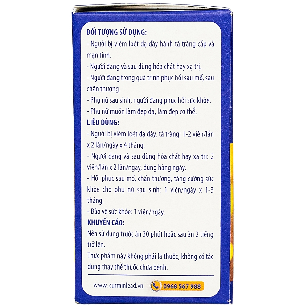 Hình ảnh Viên uống Curmin Lead Softgel hỗ trợ giảm triệu chứng viêm loét dạ dày, hành tá tràng (30 viên)