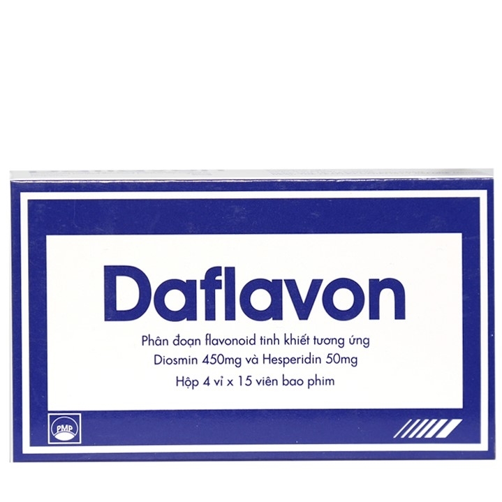 Hình ảnh Thuốc Daflavon Pymepharco điều trị triệu chứng liên quan đến suy tuần hoàn tĩnh mạch bạch huyết (60 viên)