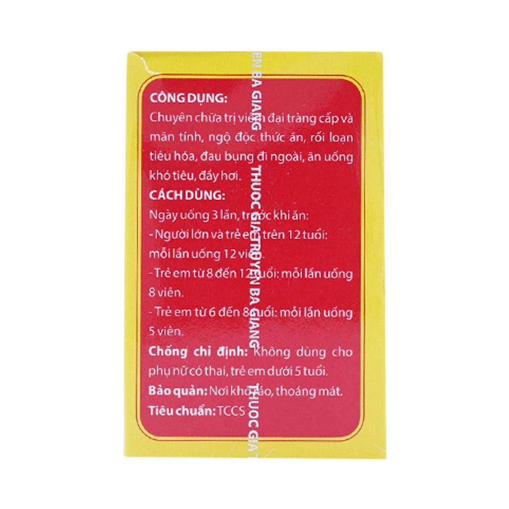 Hình ảnh Thuốc Đại Tràng Hoàn Bà Giằng điều trị viêm đại tràng cấp và mãn tính (240 viên)