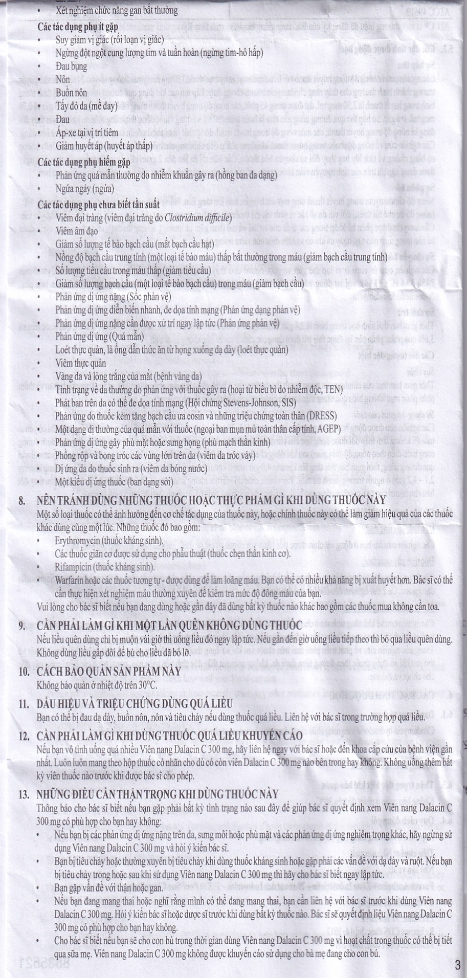 Hình ảnh Thuốc Dalacin C 300mg Pfizer điều trị nhiễm khuẩn (2 vỉ x 8 viên)
