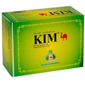 Hình ảnh Dầu gió Kim Sanofi điều trị cảm cúm, nhức đầu, trúng gió, đau bụng (6ml)