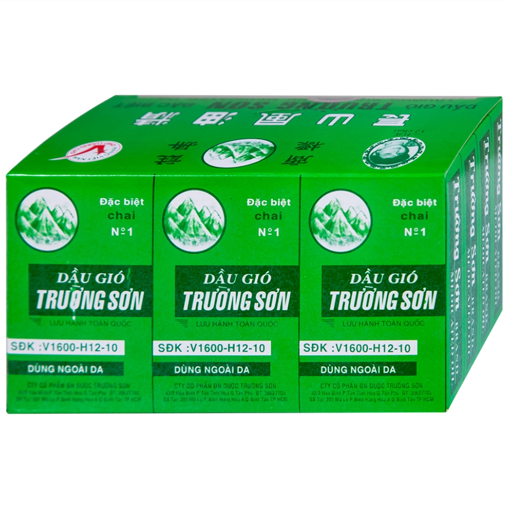 Hình ảnh Dầu gió Trường Sơn điều trị cảm, ho, sổ mũi, nhứt đầu, say nắng (6ml)