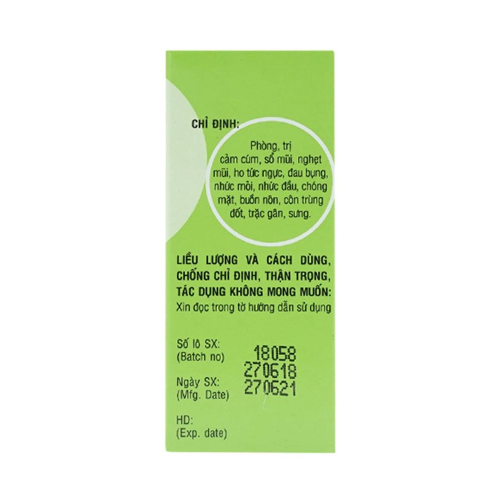 Hình ảnh Dầu Khuynh Diệp OPC phòng và trị cảm cúm, sổ mũi, nghẹt mũi (15ml)