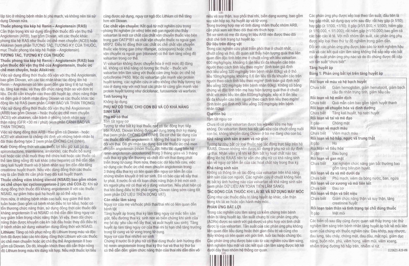 Hình ảnh Thuốc Diovan 160 Novartis điều trị bệnh tăng huyết áp, suy tim (2 vỉ x 14 viên)